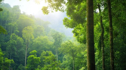 Sustainable forest management with replanting efforts, biodiversity, conservation