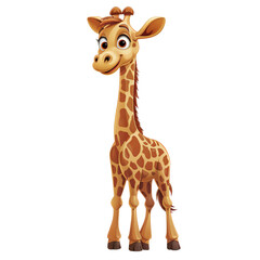 Obraz premium Cheerful Giraffe with Long Neck