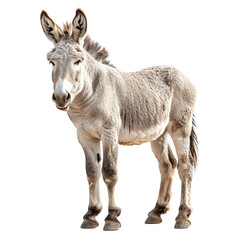 Fototapeta premium Adorable LongEared Donkey Posing