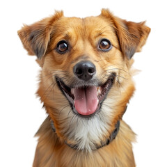 Happy Dog Wagging Its Tail with Joyful Expression