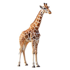 Obraz premium Cheerful Giraffe with Long Neck