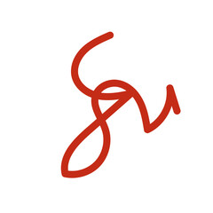 Doodle squiggly lines decoration vectors 