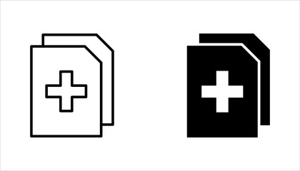 Obraz premium Add New Document Icon set. Perfect for File Management vector illustration on white background