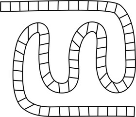 board game path for kid activity book 