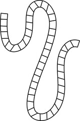 board game path for kid activity book 