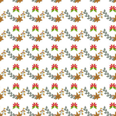 Christmas Preparations Seamless Vector Pattern Design
