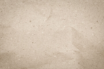 Old paper vintage texture surface for background. Recycle pale brown paper crumpled texture.