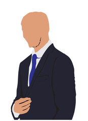 profile businessman hail isolated