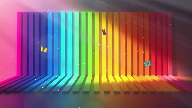 color temperature scale seamless looping overlay 4k virtual video animation background