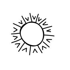 Hand Drawn Sun
