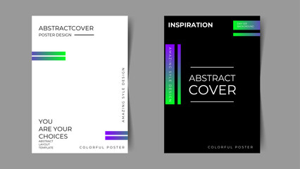 Creative Brochure Layout. Isolated Flyer Design. Set of poster Template. Business Presentation. Book Cover. Banner, branding, card, Flyer. Advertising. Leaflet. Newsletter. Catalog. Handbill