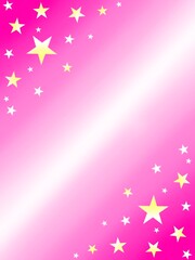 This illustration is a pink gradient background with stars.