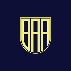 baa letter logo design