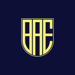 bae letter logo design