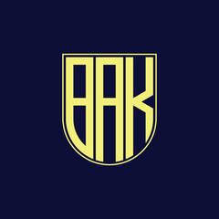 bak letter logo design