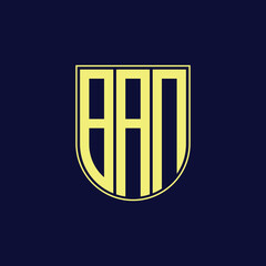 ban letter logo design