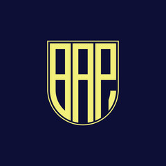 bap letter logo design
