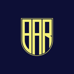 bar letter logo design