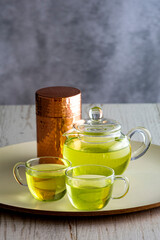 冷たい緑茶　グリーンティー