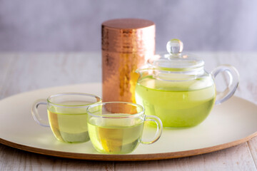 冷たい緑茶　グリーンティー