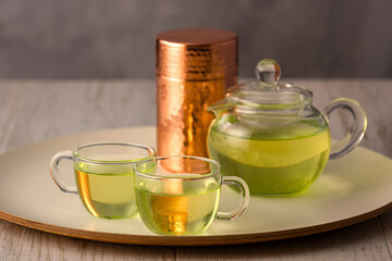 冷たい緑茶　グリーンティー