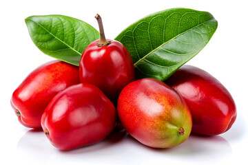 Miracle fruit isolated on white background.