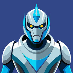 Space Miner Bot a cartoon of a robot with a star on the top