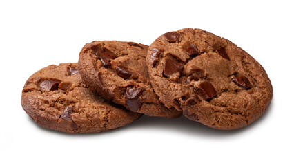 積み重ねられたチョコレートチップクッキー