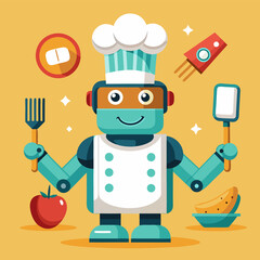 Space Miner Bot a cartoon of a robot with a star on the top