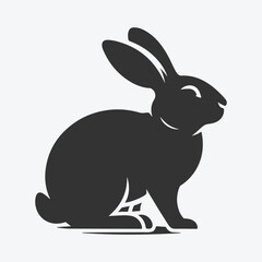 Obraz premium Charming Rabbit Silhouette Collection, Ideal for Design Projects and Crafts