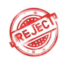 Background isolated image Red stamp not passed transparent background PNG