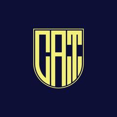 cat letter logo design