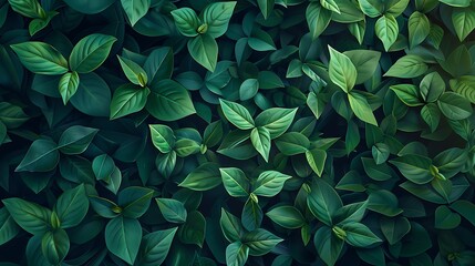 Fototapeta premium The greenery background very detailed and realistic shape