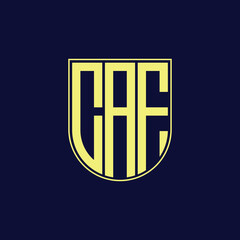 caf letter logo design
