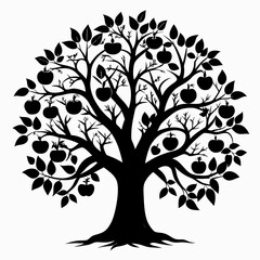 silhouette with flowers