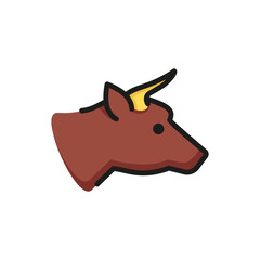 Beef line icon. Cow, livestock, butcher shop. Meat concept. Vector illustration can be used for topics like food, animal, agriculture