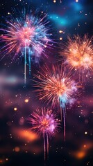 Fototapeta premium fireworks are a highlight of the summer.