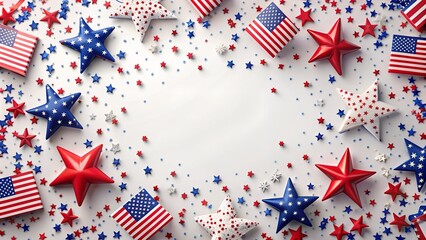 Obraz premium Memorial Day Banner Design. Perfect for: Independence Day, Memorial Day, Labor Day, patriotic events