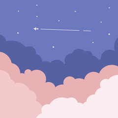 Flat Sky Illustration Element