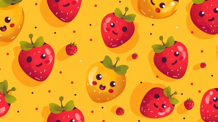 Kawaii Aesthetic Background in an Adorable and Cheerful Style