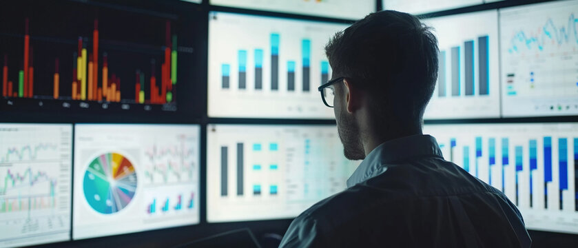 A data analyst reviewing historical data trends.