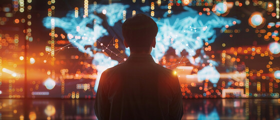 A data scientist working with geospatial data.