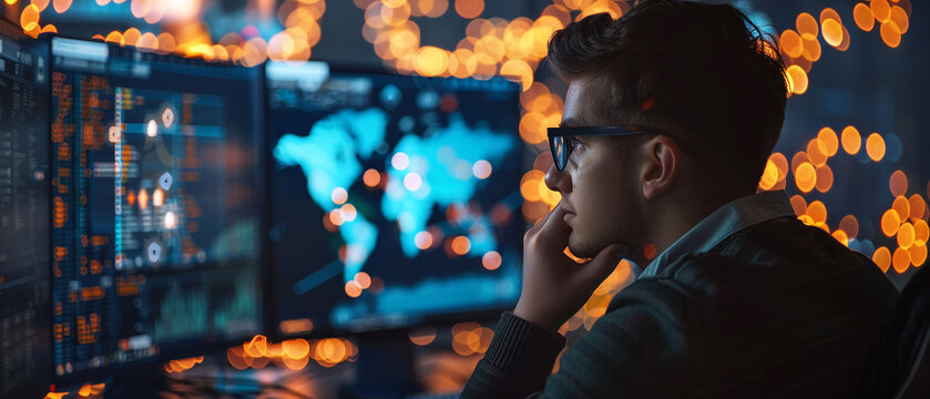 A data scientist working with geospatial data.