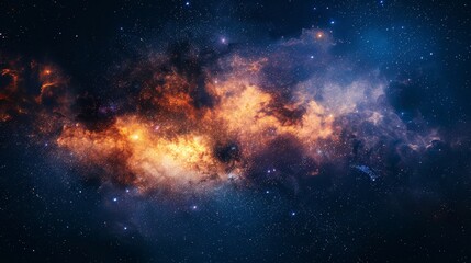 Fototapeta premium Mastery captured beneath a starry sky, mystical energy swirling, intricate celestial details, enchanting and profound