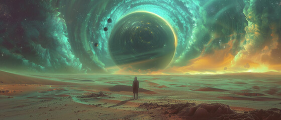 Encounter a space-time anomaly that distorts reality around it.