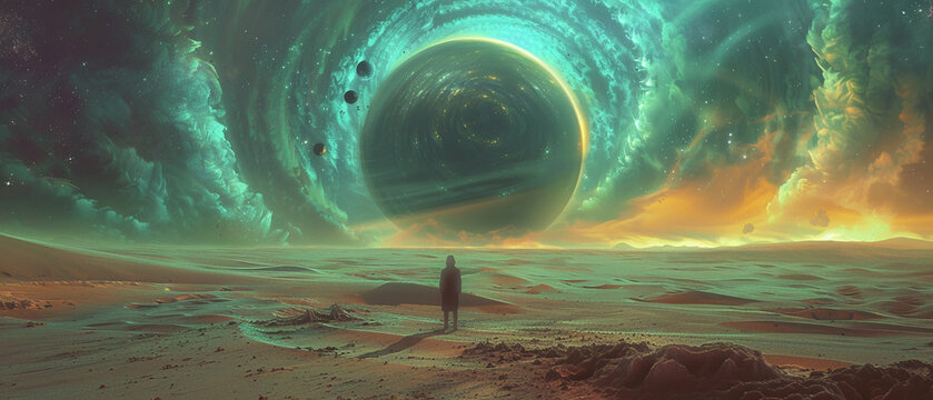 Encounter a space-time anomaly that distorts reality around it.