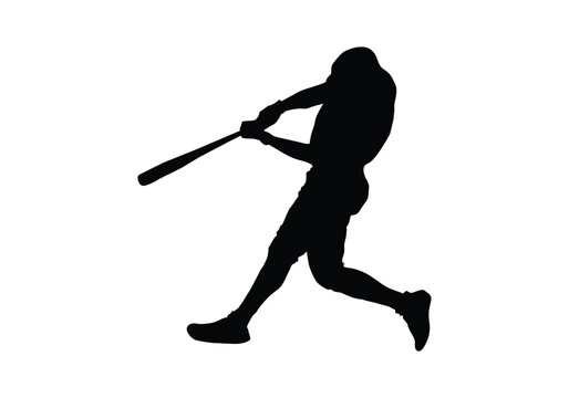 recommend clip art: Baseball Player Vector in Silhouette
