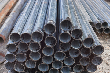 steel pipes for the construction of auxiliary scaffolding