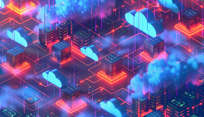 Cloud computing background design