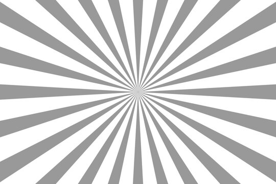 Grey sun ray light pattern background. Sunburst Abstract texture. Vector Illustration.